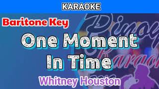 One Moment In Time by Whitney Houston (Karaoke : Baritone Key)