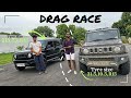 Which tyre size is better for Suzuki #jimny? | Drag Race 🏎️ | Stock #jimny vs modified #jimny 🔥