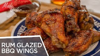 Rum Glazed BBQ Wings | Game Day Recipes | Made To Order | Chef Zee Cooks