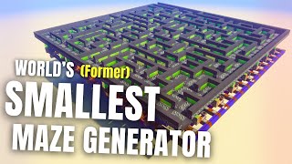 The Smallest Redstone Maze Generator in Minecraft