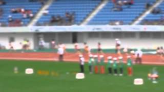 １４年10月２１日長崎国体　女子４ｘ１００ｍ準決勝３組