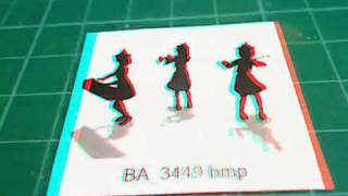 Touhou - Bad Apple Stop Motion in 3D