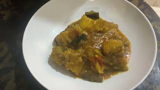 आजको मिठो खाजा😋॥ EGGPLANTS WITH PORK CURRY