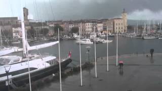 Tornade à la ciotat filmée depuis le vieux port