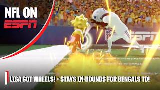 AY CARAMBA! LISA STAYS IN-BOUNDS for Bengals TD! 👀 | The Simpsons Funday Football