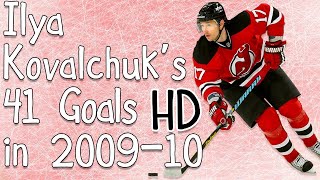 Ilya Kovalchuk's 41 Goals 2009-10 (HD)