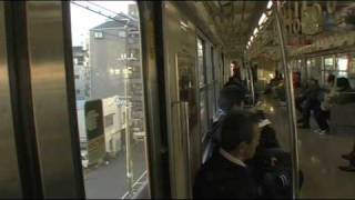 大阪環状線103系の車窓(1) 西九条→大正 Window View of Osaka Loop Line