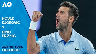 Novak Djokovic v Dino Prizmic Highlights | Australian Open 2024 First Round