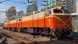 02/05/2025 台鐵 7502次 散裝貨列 本務E410 回送E312+E234電力機車 桃園通過/TRA GE E42C leading manifest trian,Taoyuan pass