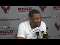 nccu weekly press conference week 2 at towson sept. 3 2019