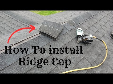How To Install Shingle Ridge Cap Youtube