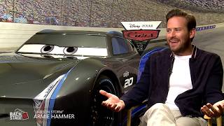 Armie Hammer Voices Rival Jackson Storm In CARS 3 | Exclusive Interview