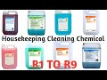 Housekeeping cleaning agents | Taski chemicals (R1 to R9) uses | Hotel management knowledge video 3