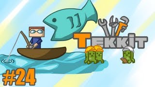 UNLIMITED FISH! - Let's Minecraft - Tekkit - 24