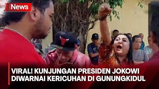 VIRAL! Kunjungan Jokowi di Gunungkidul Ricuh, Aparat dan Ketua DPRD Gunungkidul Adu Argumen