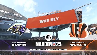 Madden NFL 25 - Baltimore Ravens (2-2) Vs Cincinnati Bengals (2-2) Week 5 (Updated Rosters)