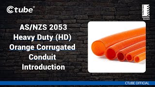 Ctube | Heavy Duty (HD) Orange Corrugated Conduit Introduction and Preview