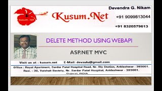 Implementing Delete method in ASP.NET Web Api
