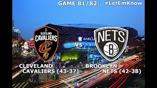 Cleveland Cavaliers vs Brooklyn Nets LIVE REACTION/Play-By-Play