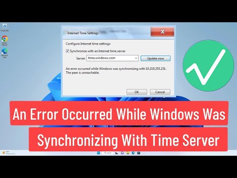 An Error Occurred While Windows Was Synchronizing  Time Sync not working