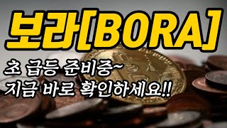 보라[BORA]초 급등 준비중~지금 바로 확인하세요!!