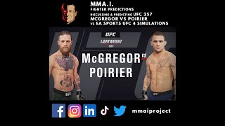 #UFC257 Main Event Conor McGregor vs Dustin Poirier Fighter Predictions vs #UFC4 #FightSimulations
