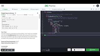 Triplet Sum in Array Practice GeeksforGeeks