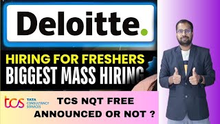 Deloitte Recruitment Drive For Freshers | TCS NQT Free Registration Process  Cognizant Latest Jobs