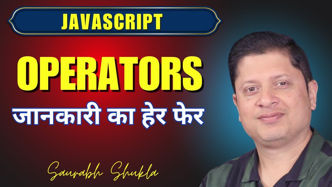 Operators In Javascript Youtube
