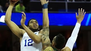 Notre Dame vs Kentucky: Karl-Anthony Towns and-one