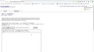 Map-2 (firstChar) Java Tutorial || codingbat.com