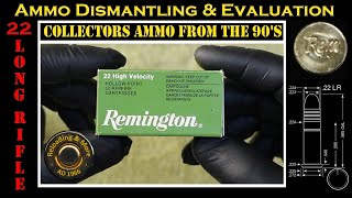 .22LR Deconstruction (Remington 36grs - CPHP HV - No. 1622) Ammo/Ammunition Dismantling \u0026 Evaluation