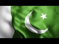 national flag of pakistan pakistani flag loop animation realistic fabric flag of pakistan