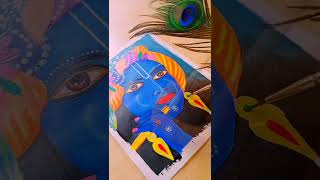 How To Draw Janmashtami Drawing | Krishna Painting Easy #shorts #janmashtami #youtubeshorts #drawing