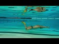 underwater streamline dolphin kick with fins