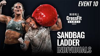Event 10, Sandbag Ladder—2022 NOBULL CrossFit Games