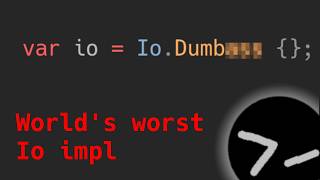 Writing the world's worst Io implementation for zig
