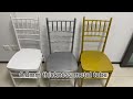 wholesale metal stackable event tiffany chiavari wedding chair