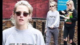 Kristen Stewart and her girlfriend Dylan Meyer are cool and casual while grabbing groceries in the h