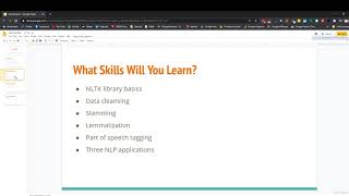 Natural Language Processing with Python and NLTK - learn Data Science