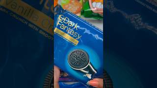 Opening Sunfeast Dark Fantasy Vanilla Crème Biscuits - Indian Snacks Review #shorts