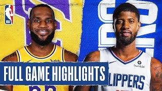 LAKERS at CLIPPERS | FULL GAME HIGHLIGHTS | March 8, 2020