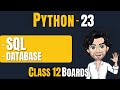 DATABASE AND SQL | Class 12 Python | Computer Science