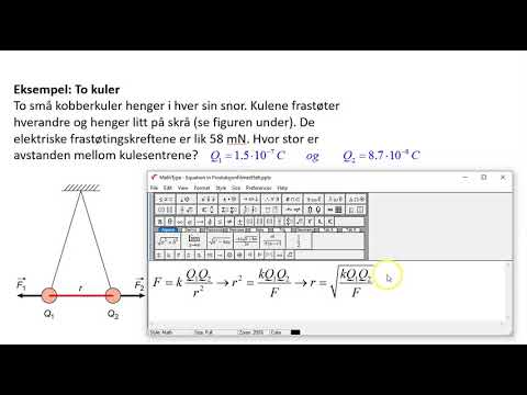 Eksempel Bruk Av Coulombs Lov - YouTube