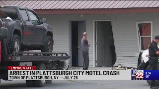 Arrest in Plattsburgh City Motel crash