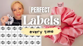 How to Make Perfect Double-Sided Fabric Labels Using Canva - 3 Step Process