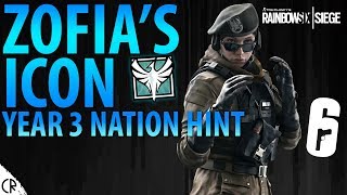 Zofia's Icon \u0026 Year 3 Country Hint - White Noise - Tom Clancy's Rainbow Six Siege - R6