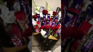 Chocolate bouquet for her ❤ #bouquet #flowers #valentine #diy #chocolate