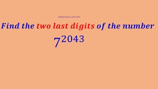 Number Theory | Euler's Theorem | The last two digits of a number