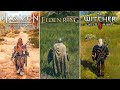 Elden Ring vs The Witcher 3 vs Horizon Forbidden West - Physics and Details Comparison